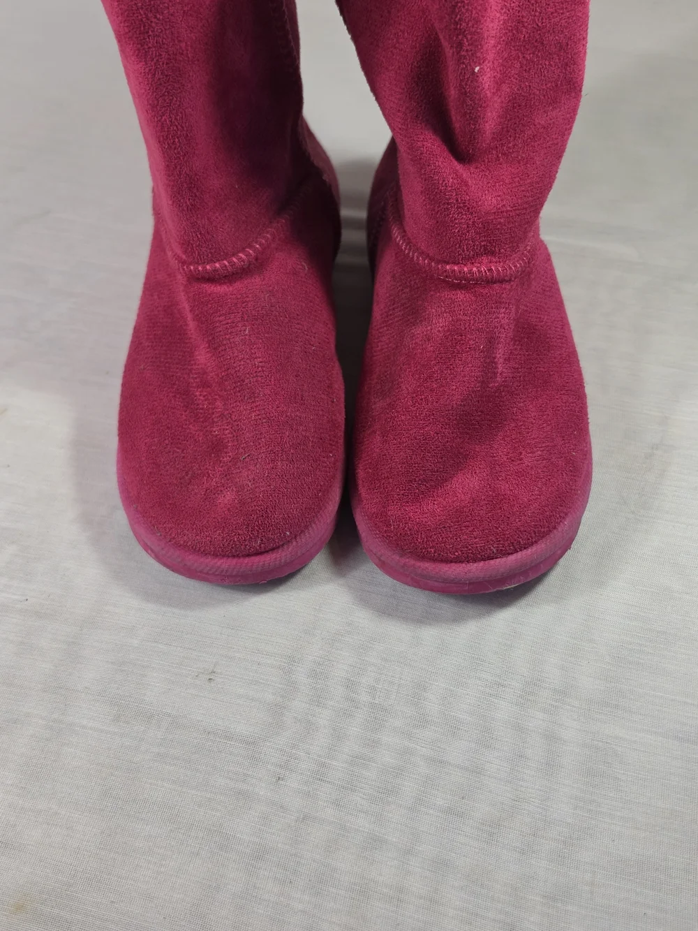 fabkids Magenta Suede Girls' Pull-On Boots